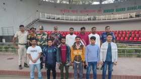 ভারতে কারাভোগ শেষে দেশে ফিরলেন ৯ বাংলাদেশি যুবক