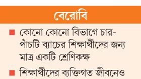 বিভাগ বাড়ে শ্রেণিকক্ষ বাড়ে না