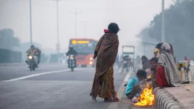 তীব্র ঠান্ডায় কাঁপছে দিল্লি, তাপমাত্রা নামল পাঁচের নীচে