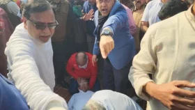 স্মৃতিসৌধে শ্রদ্ধা জানাতে গিয়ে হঠাৎ মাটিতে ঢলে পড়লেন মির্জা ফখরুল