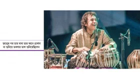 তবলায় জাদুর স্পর্শ স্তব্ধ