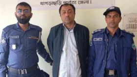 মহালছড়ি উপজেলা আ. লীগের সাধারণ সম্পাদক আটক