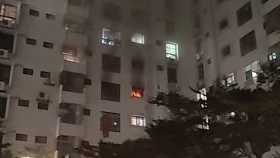 বুধবার রাতে আগুন লেগেছিল ইস্কাটনের সচিব নিবাসেও