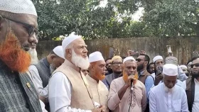বেনাপোলে শহীদ আব্দুল্লাহর বাড়িতে জামায়াত আমির