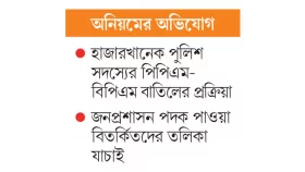 বাতিল হচ্ছে প্রশাসন পুলিশ কর্তাদের পদক