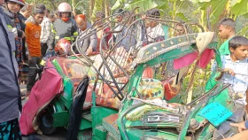 শেরপুরে বাস-সিএনজি অটোরিকশা সংঘর্ষ, প্রাণ গেল ৫ জনের
