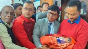 মাগুরায় শহীদ রাব্বির কন্যা শিশুর দায়িত্ব নিলেন তারেক রহমান