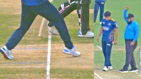 আমির হামজার অদ্ভুত নো বল ঘিরে আলোচনা