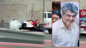দুর্ঘটনায় চুরমার অভিনেতা অজিত কুমারের গাড়ি