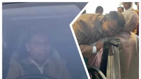 নিজে গাড়ি চালিয়ে মাকে নিয়ে গেলেন তারেক রহমান