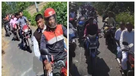 নির্দেশনা অমান্য করে বিএনপি নেতা শামীমের মোটরসাইকেল শোডাউন