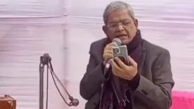 বন্ধুদের &lsquo;নির্ঝরের স্বপ্নভঙ্গ&rsquo; কবিতা শোনালেন মির্জা ফখরুল