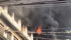 হাজারীবাগে ট্যানারির গোডাউনে আগুন