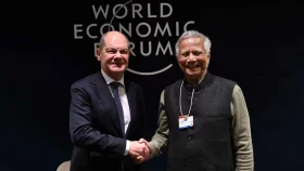 জার্মান চ্যান্সেলরের সঙ্গে প্রধান উপদেষ্টার বৈঠক