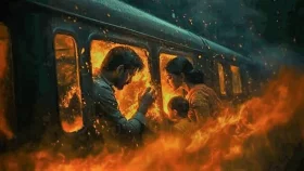 ট্রেনে আগুন দেওয়ার নৃশংসতা নিয়ে শহরতলীর গান