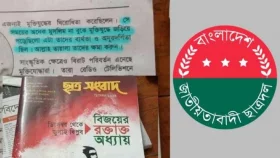 ছাত্রশিবিরের প্রকাশনা স্বাধীনতাবিরোধী ও মুক্তিযোদ্ধাদের প্রতি অবমাননাকর