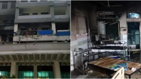 দিনাজপুর মেডিকেল কলেজে আগুন