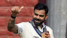 ৬ রান করা কোহলি আর ব্যাটিংয়ের সুযোগ পেলেন না