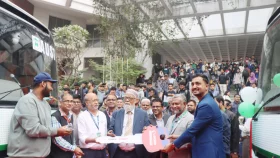 আহ্ছানউল্লা বিশ্ববিদ্যালয়ে শিক্ষার্থীদের জন্য নিজস্ব বাস পরিবহণ সার্ভিসের উদ্বোধন