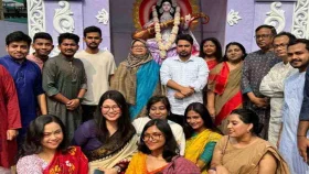 জগন্নাথ হলে সরস্বতী পূজা পরিদর্শনে উপদেষ্টা নাহিদ-আসিফ