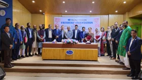 ইস্টার্ন ইউনিভার্সিটিতে শিক্ষার্থীদের নবীনবরণ উদ্&zwnj;যাপন