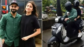 কোহলি ফিরছেন মাঠে, খুশিতে স্কুটি চালালেন মুম্বাইয়ের সড়কে!