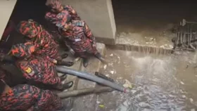 আয়নাঘর সন্দেহে ভবন থেকে পানি সরানো হচ্ছে