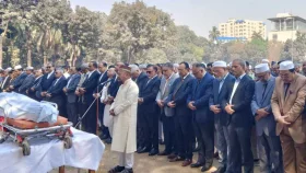 জাতীয় ঈদগাহ মাঠে বিচারপতি আবদুর রউফের জানাজা