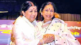 সাদা রঙ ছাড়া অন্য শাড়ি পরতেন না লতা-আশা