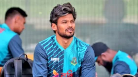 ৩৮.২ ওভার ব্যাট করে ৪১ ওভারেই হারল শান্তরা