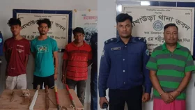 ডেভিল হান্ট অভিযানে আখাউড়ায় দেশীয় অস্ত্রশস্ত্রসহ গ্রেপ্তার ৪