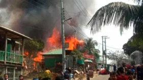 সাজেকে পর্যটন কেন্দ্রে ভয়াবহ আগুন