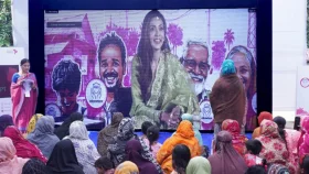 অনলাইন উঠান বৈঠকে বিকাশের বিভিন্ন সেবা নিয়ে কথা বললেন চিত্রতারকা মিম