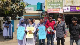 স্বরাষ্ট্র উপদেষ্টার পদত্যাগ দাবিতে শিক্ষার্থীদের মিছিল