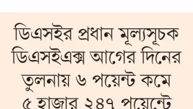 প্রধান দুই সূচকের পতন দিয়ে শেষ হলো সপ্তাহ
