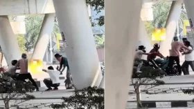 হাতিরঝিলে মোটরসাইকেল ছিনতাইয়ের ঘটনাটি একটি শুটিংয়ের দৃশ্য