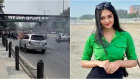 অল্পের জন্য প্রাণে বাঁচলেন সংগীতশিল্পী ও অভিনেত্রী পারশা