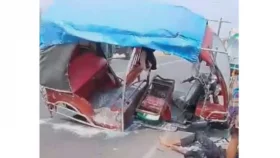 টাঙ্গাইলে বাসের ধাক্কায় অটোচালকসহ নিহত ২