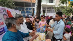 নারায়ণগঞ্জে ৫ শতাধিক শিশু পেল তারেক রহমানের ঈদ উপহার