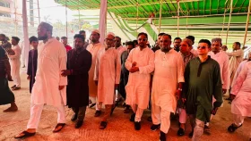 চট্টগ্রামে ঈদ জামাতের জন্য প্রস্তুত জমিয়তুল ফালাহ ময়দান