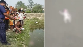 পুকুরে ভাসছিল নবজাতকের মরদেহ