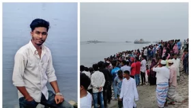 মেঘনা নদীতে গোসল করতে নেমে কলেজছাত্র নিখোঁজ