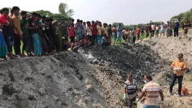 পুকুর খনন করতে গিয়ে বেরিয়ে এলো অর্ধগলিত মরদেহ
