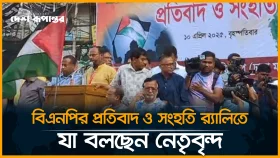 বিএনপির প্রতিবাদ ও সংহতি র&zwj;্যালিতে যা বলছেন নেতৃবৃন্দ