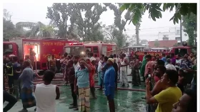 দিনাজপুর এলজিইডি ভবনে আগুন, পুড়ে গেছে নথিপত্র