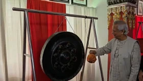 বৌদ্ধ বিহারে সম্প্রীতি ভবনের ফলক উন্মোচন প্রধান উপদেষ্টার