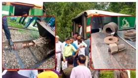 কুলাউড়ায় ট্রেন থেকে ১১টি বগি বিচ্ছিন্ন, ৩ ঘন্টা বিলম্বে যাত্রা