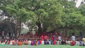রমনা বটমূলে চলছে ছায়ানটের বর্ষবরণ অনুষ্ঠান