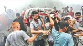 মৃত্যুর মিছিল গাজায়, নিহতের সংখ্যা ছাড়াল ৫১ হাজার