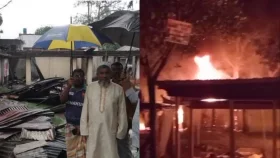 নরসিংদীতে পৃথক স্থানে ২২ দোকান পুড়ে ছাই